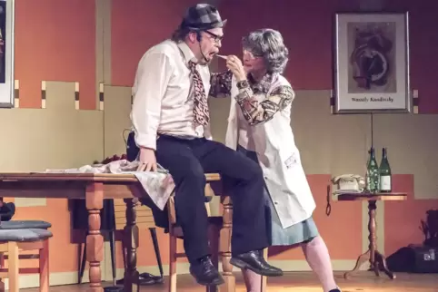  Karin Rittinger und Peter Ruffer als „Die Dollboorer“.