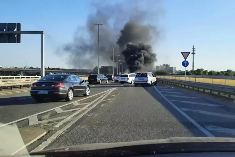 Der Brand am Mittwoch. 