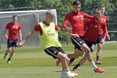 „Mal was Neues“: Florian Pick mit gefärbtem Haupthaar.