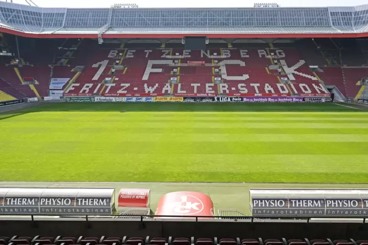 Ohne Fans: Am Mittwochabend wird der 1. FC Kaiserslautern gegen den TSV 1860 München sein erstes Geister-Heimspiel austragen. 