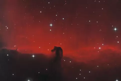 Faszinierender Blick in den Himmel: Pferdekopfnebel.