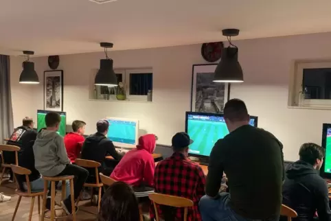 16 Teilnehmer gab es beim ersten E-Fußball-Turnier des FC Wacker Weidenthal