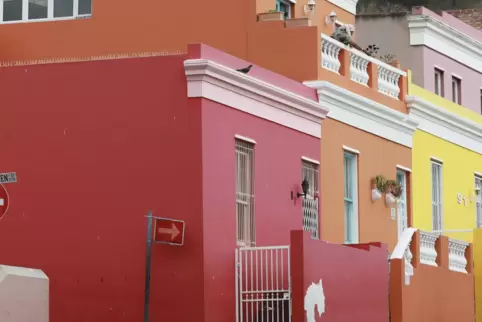 Auch im wegen seiner bunten Häuser bekannten Kapstadter Stadtteil Bo-Kaap bleiben die Touristen aus.