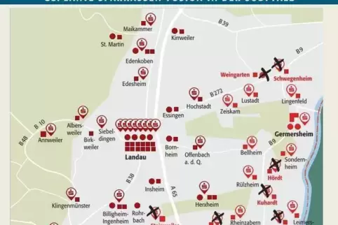 Die Geschäftsgebiete der beiden Sparkassen grenzen aneinander. 