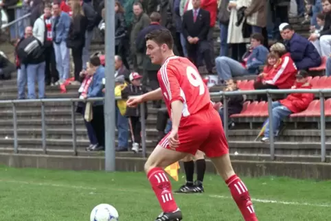 Daniel Graf beim Einsatz für die Amateure des FCK, im Spiel gegen Preußen Münster. 