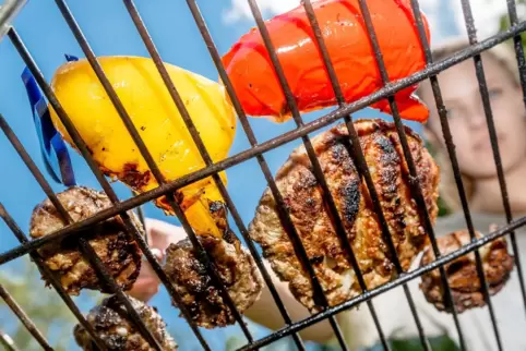 Lecker: ein Grillfest.