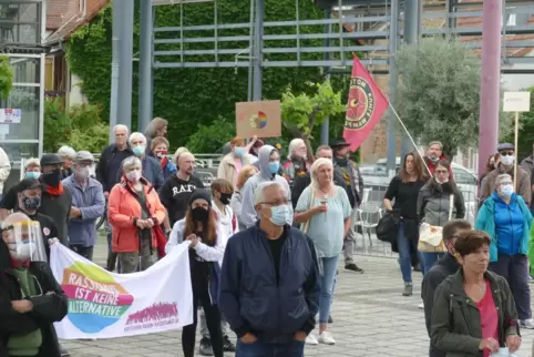 Gut 120 Teilnehmer kamen zur Kundgebung.
