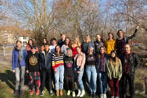 Der Abi-Jahrgang 2020 der Freien Waldorfschule: Dieses Foto entstand noch vor Beginn der Corona-Krise. 