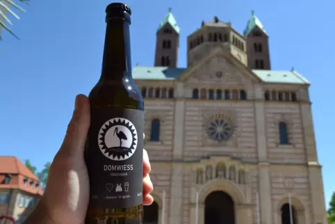 Das erste „Black Stork“-Bier: „Domwiess“, benannt nach der Sorte „Wiess“ und der Speyerer Kathedrale. 