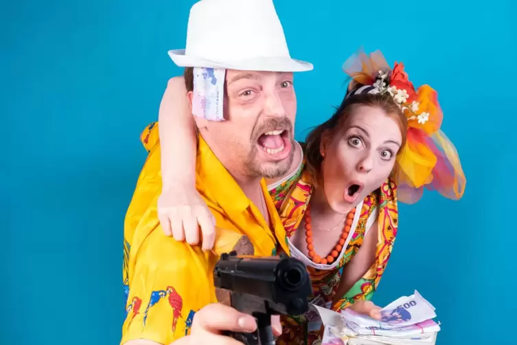 Die Eigenproduktion um das Ganovenpaar &bdquo;Bonnie und Clyde&ldquo; soll das Publikum zum Lachen bringen.