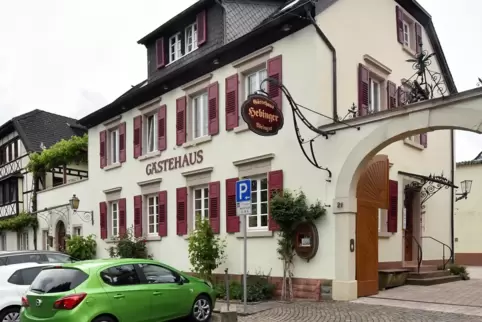 Das Gästehaus Hebinger in Deidesheim. 