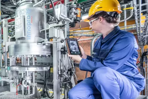 Ausbildung in Vor-Corna-Zeiten bei der BASF: zwar mit Abstand, aber ohne Maske.