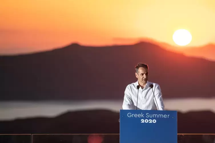 Die Ankündigung, Griechenland öffne nun wieder seine Pforten für Urlauber, inszenierte Ministerpräsident Mitsotakis Mitte Juni s