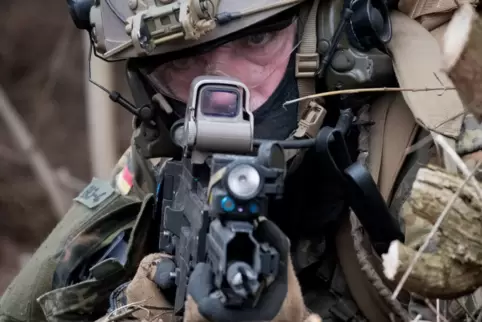 Trainieren Häuserkampf und Geiselbefreiung: Soldaten der Bundeswehr-Eliteeinheit KSK.