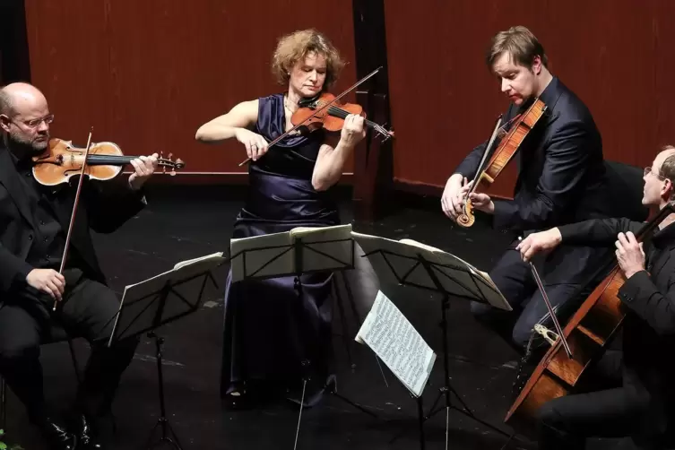 Konzertsäle sind das normale „Habitat“ des „Mandelring Quartetts“ – doch zum Neustart nach der Corona-Zwangspause spielt das Qua