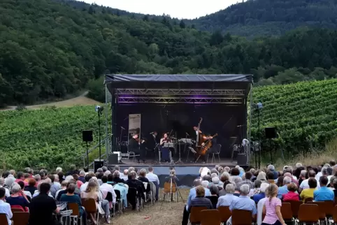 Kammermusik im Weinberg: Zum Abschluss zog das erste Fermate-Festival 2019 in den Keschdebusch. 