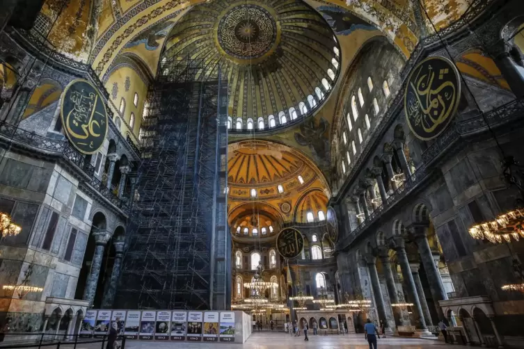 Touristenattraktion in Istanbul: die Hagia Sophia.