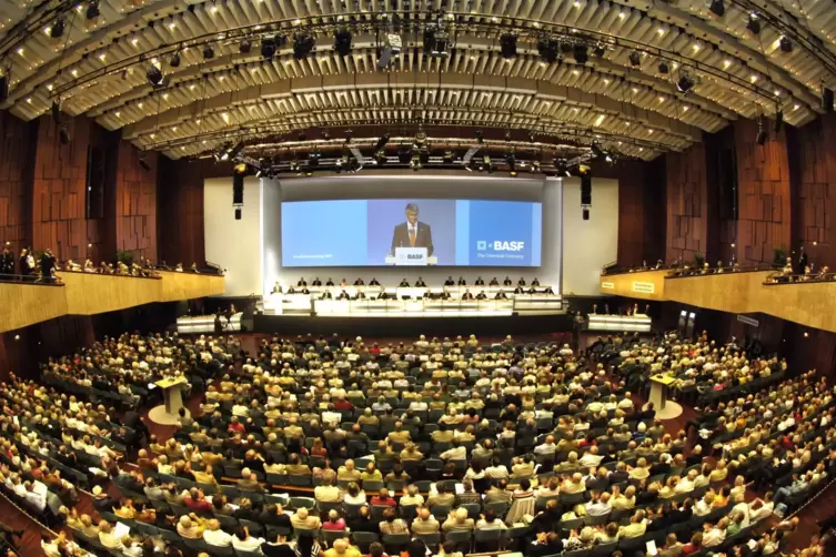Hauptversammlungen wie hier der BASF im Jahr 2015 waren ein Publikumsmagnet. 