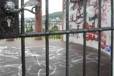 Kein schöner Blick in den Deidesheimer Tempel. 