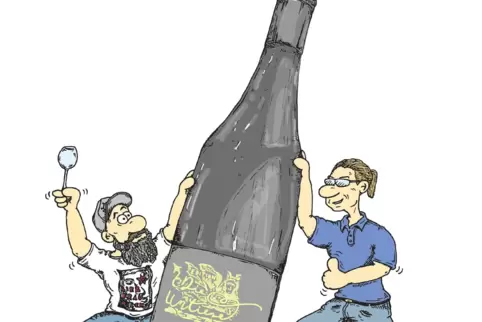 Einer der beiden „Untiere“-Cartoons, die Holger Faber für die Benefiz-Aktion gezeichnet hat.