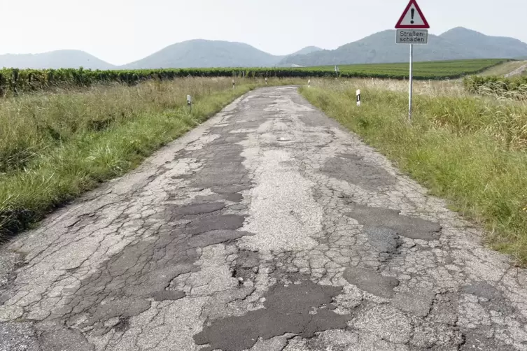 So sah die Stra&szlig;e im September 2002 aus. 