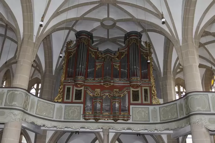 Die Orgel der Meisenheimer Schlosskirche.