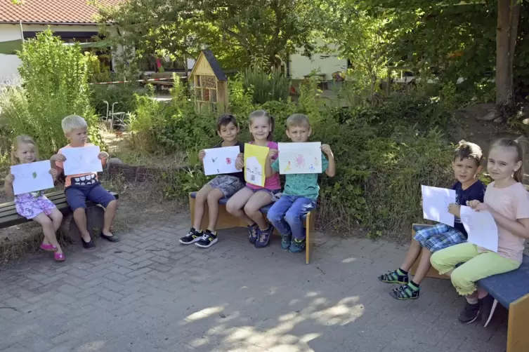 „Corona ist doof und versaut allen den Spaß“: Die Kinder der Maxdorfer Kita Wiesenhüpfer finden deutliche Worte, wenn es um das 