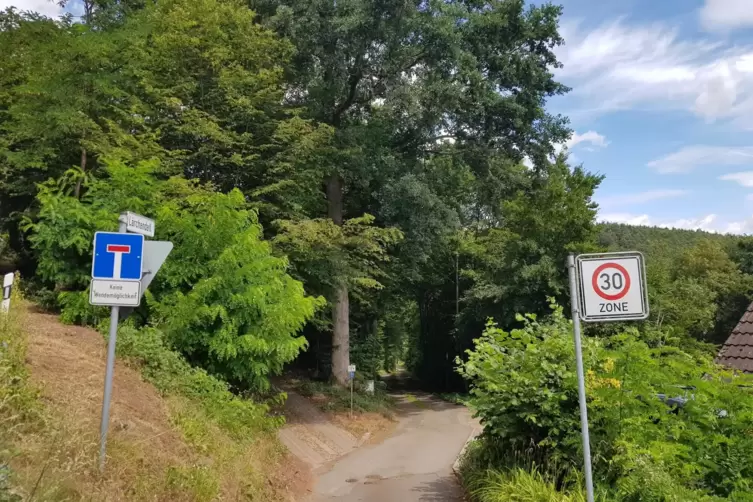Dieser schmale Weg auf dem Gersweilerhof wurde von der Stadtverwaltung zur Tempo-30-Zone erklärt. 