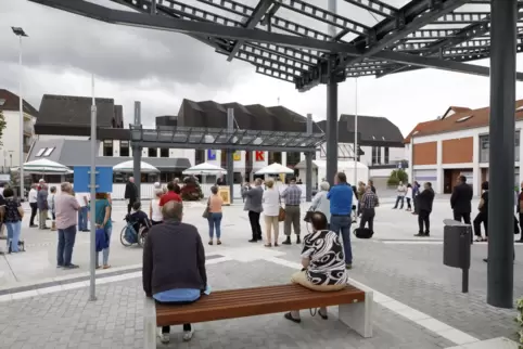 Eröffnet: Der neue Busbahnhof in Ramstein nimmt am Montag offiziell den Betrieb auf. 