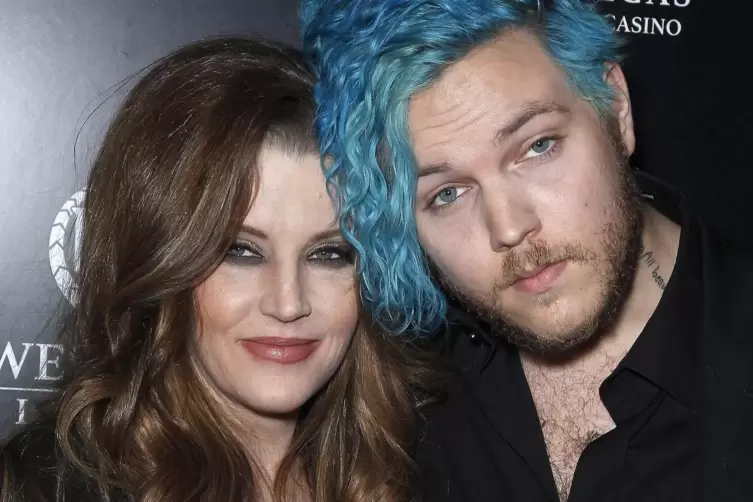 Lisa Marie Presley mit Sohn Benjamin Keough im Jahr 2015. 