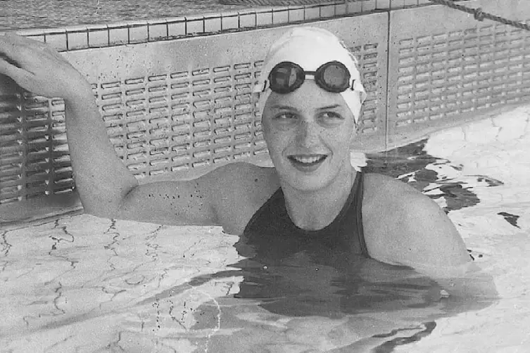  Barbara Gellrich, geboren am 6. April 1961 in Ludwigshafen, wurde 1978 in den Olympiakader berufen, 1991 startete sie ihre ,„zw
