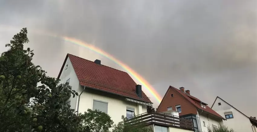 Regenbogen über Rockenhausen.