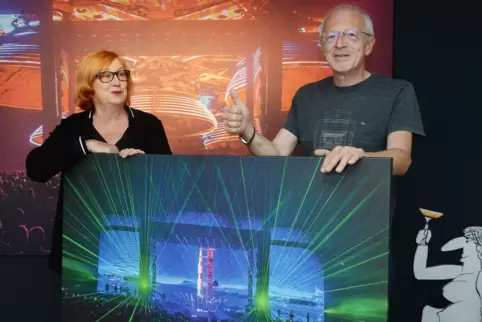 Christa Wessa und ihr Nachfolger Günter Jäckle.