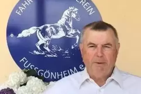 Heinz Orth, Vorsitzender des Fahr- und Reitvereins Fußgönheim. 