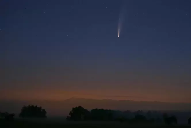 Der Komet Neowise sorgte Mitte Juli bei Himmelsbeobachtern für Begeisterung. Nur alle 5000 bis 7000 Jahre kommt ein Komet der Er
