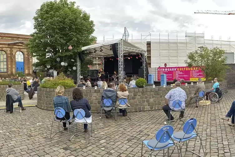 Mit vielseitigem Programm: der Kulturgarten der Kammgarn, hier zum Start Anfang Juli bei einem Konzert mit Andreas Kümmert. 