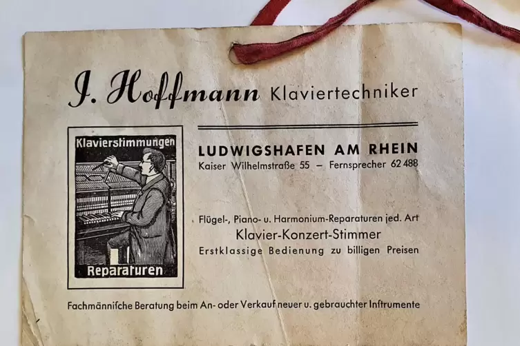 Die Gesch&auml;ftskarte von 1925 erinnert an die Anf&auml;nge. 
