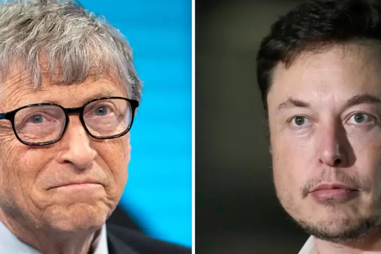 Bill Gates (links) und Elon Musk. 