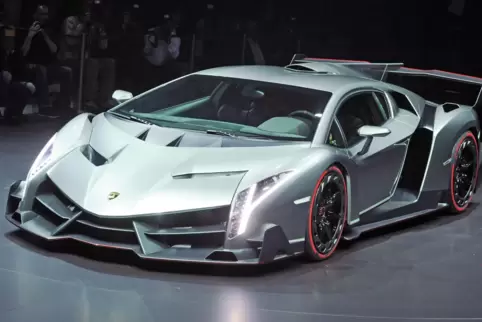 Lamborghini auf einer Autoschau. 