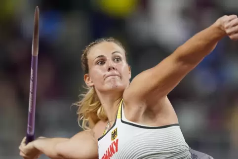 2016, 2018 und 2019 war sie schon Deutsche Meisterin im Speerwurf: Christin Hussong, die amtierende Europameisterin aus Herschbe