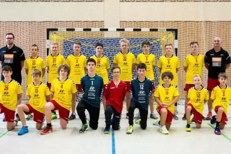 Die m&auml;nnliche C-Jugend. 