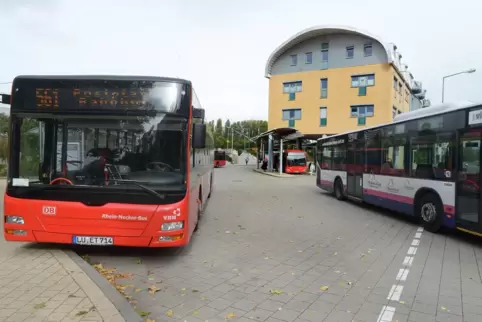 Ausgangspunkt für die Busfahrt: der Busbahnhof in Speyer.
