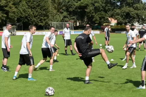 Vorbereitung läuft: der FV Dudenhofen.