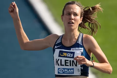 Gold über 1500 Meter: Hanna Klein aus Edenkoben. 