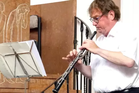 Blies am Montag zum Auftakt seiner zehnten Konzertreihe: Holger Haase. Der Oboist hat erstmals bei einem seiner 2011 ins Leben g
