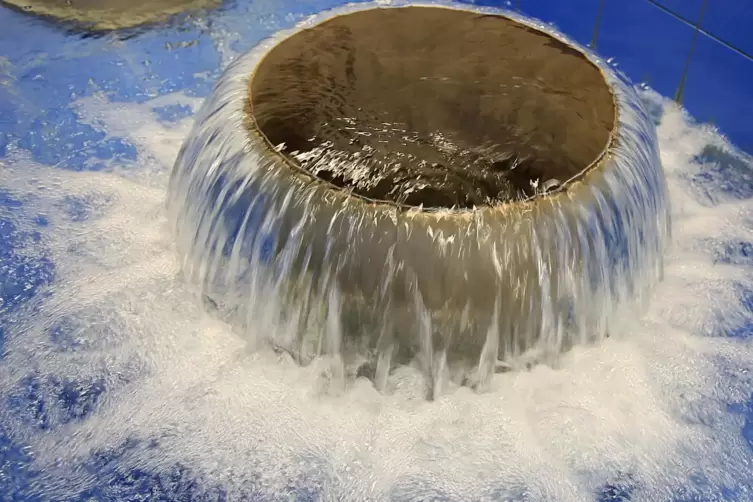 &Uuml;ber die sogenannte Tulpe sprudelt das gesiebte Grund- und Quellwasser nach oben. 