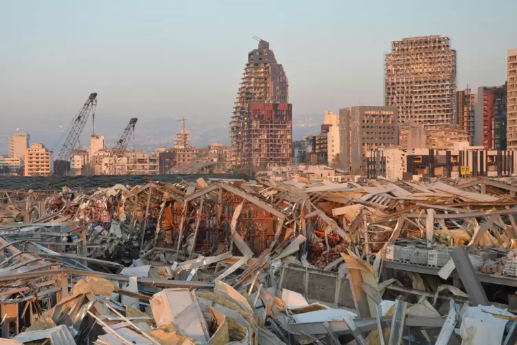 Die Explosionen im Hafen sind verheerend.