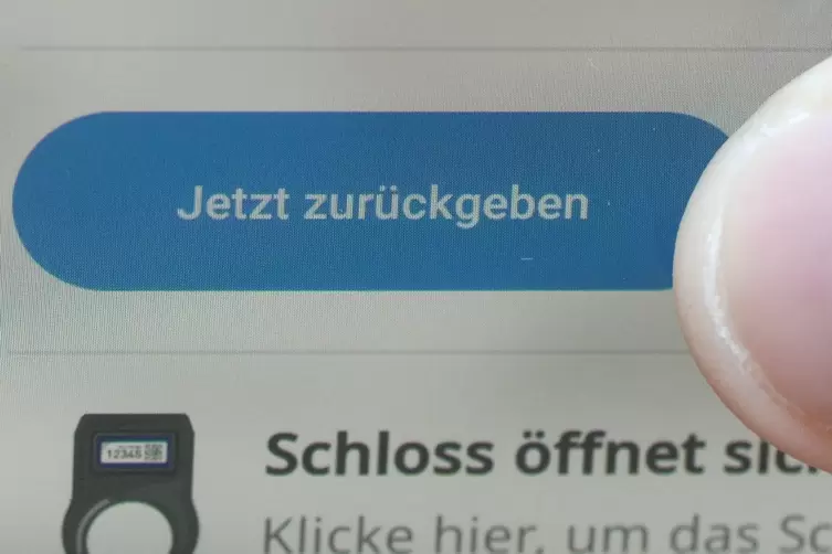 Bei der R&uuml;ckgabe ist auch eine Bewertung gefragt. 