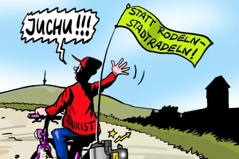 Mit Schwung auf den Berg, , mit Motörchen ist das jetzt kein Problem mehr. 