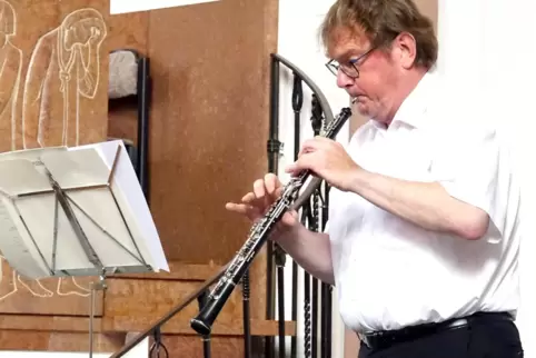 Zufrieden mit Resonanz wie Akustik: Oboist Holger Haase. Jetzt denkt der Künstler und Initiator der Reihe schon darüber nach, ob